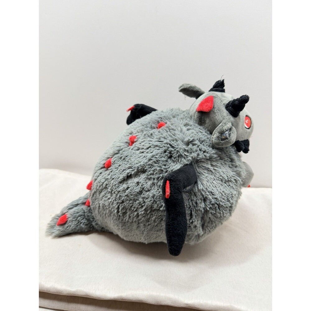 Squishable Gray, Black & Red Dragon Plush 10” Soft Stuffed Animal Toy Sewn Eyes - Picture 8 of 12